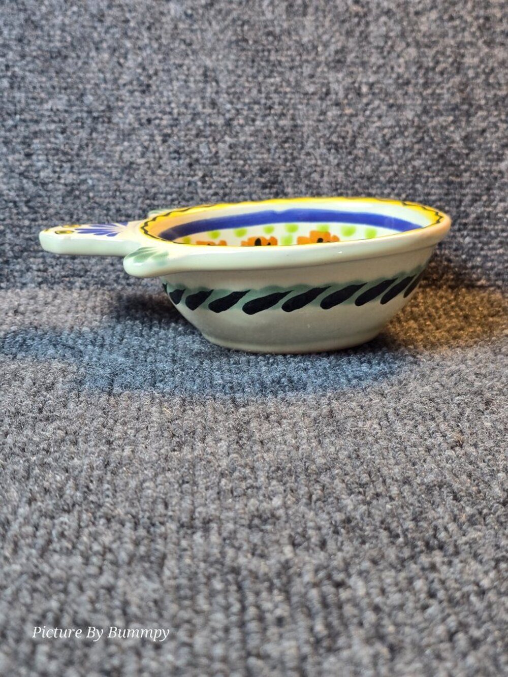 Vintage Gorky Gonzalez Alfarería Tradicional Majolica Turtle Salsa Bowl - Picture 2 of 8